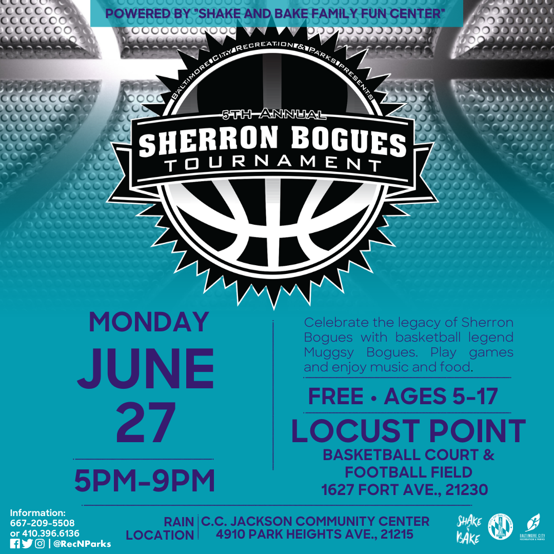 Annual Sherron Bogues Tournament sports and family event.